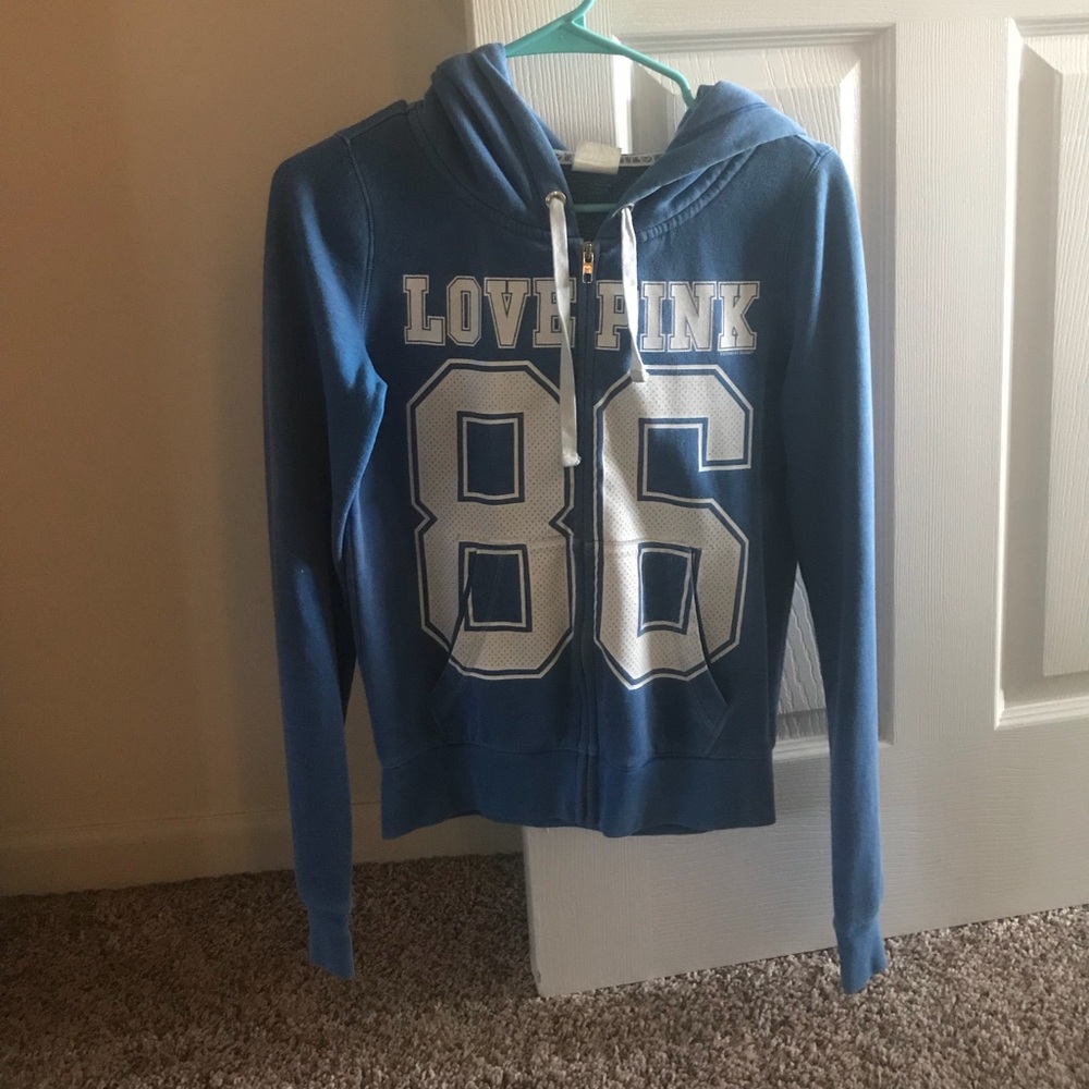 vs pink full zip hoodie